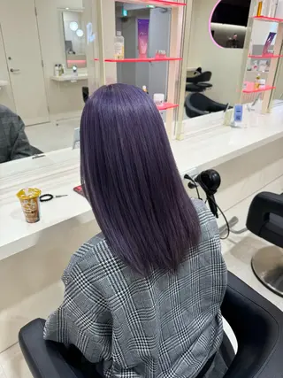 ロング 🧡モテ髪＆透明感 🧡オレンジ🌻🧡のヘアスタイル
