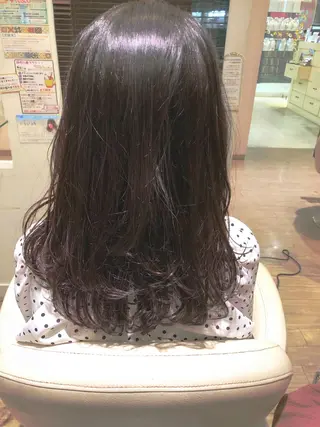 ミディアム hair &eye LAWE.店長のヘアスタイル