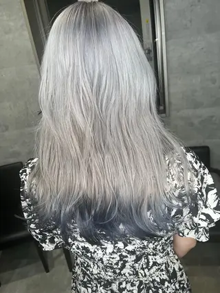ロング カラー ダブルカラー 新宿のヘアスタイル