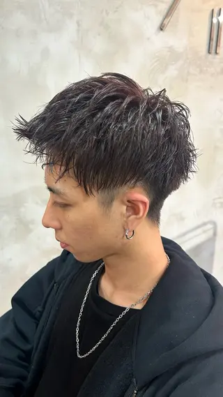 カラー メンズ 竹内 風舞のヘアスタイル