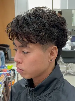 パーマ メンズ fifth天神メンズ パーマ特化／内山遥斗のヘアスタイル