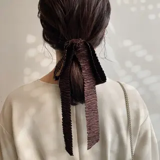 ミディアム ヘアアレンジ HAIR MAKE SALON new  me所属・ヘアメイク new meのヘアスタイル