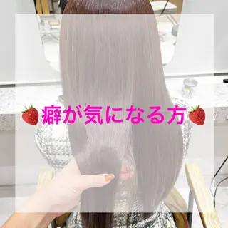 セミロング ヘアアレンジ 🥀暖色韓国ヘア💕 保科侑花のヘアスタイル
