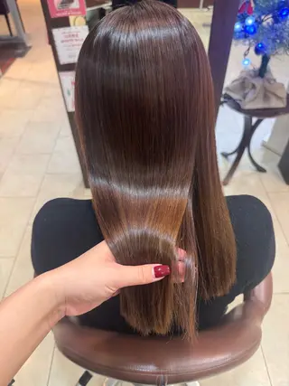 セミロング カラー 西村 亜弥のヘアスタイル