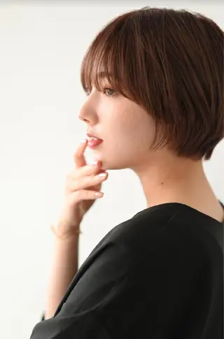 ショート カラー ショート ボブ✂︎ 髙梨  遥のヘアスタイル