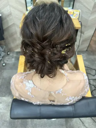 セミロング ヘアアレンジ 飯塚 沙衣のヘアスタイル