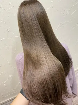 セミロング カラー 髪質改善/レイヤー ストウシンゴのヘアスタイル