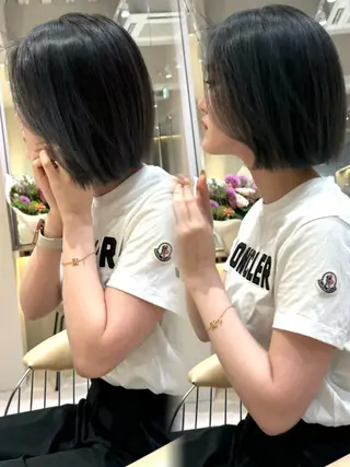 ロング 🩵縮毛矯正・ボブ 岩原朋也🩵のヘアスタイル