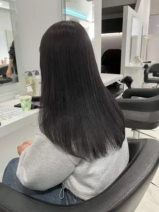 ロング カラー 🫧透明感ラベンダー 似合わせ🫧あい🫧のヘアスタイル