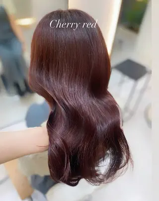 セミロング カラー 艶髪・透明感カラー・ 韓国ヘア・Yuriのヘアスタイル