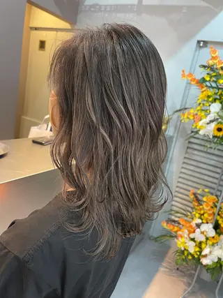 ミディアム カラー Reb_keiji 👑小倉圭司のヘアスタイル