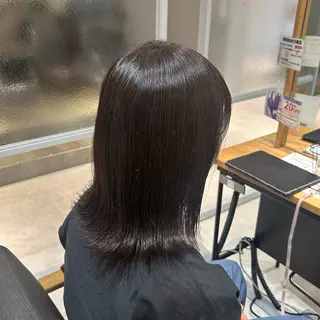 ミディアム カラー 💜無料モデル募集 ‪𓂃🫧Miyuのヘアスタイル