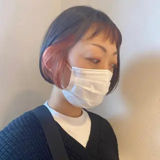 ショート カラー irwi/イルウィ所属・miku🎀門前仲町 ブリーチ・レイヤーのヘアスタイル