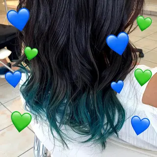 ロング カラー 【髪質改善特化】 艶髪/透明感カラーのヘアスタイル