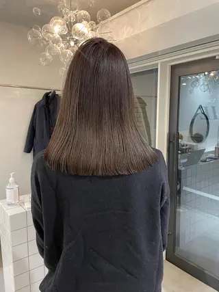 セミロング Koto🌿 ブリーチなしカラーのヘアスタイル