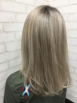 ミディアム カラー ヘアアレンジ エクステの神様 ▫️原島ユウヤ▫️のヘアスタイル