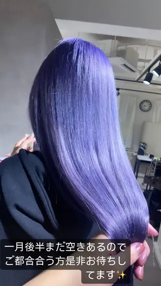 カラー Seleneコウキ ブリーチ/ハイトーンのヘアスタイル