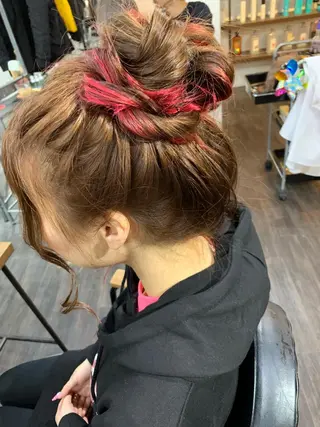 セミロング 家田 竜のヘアスタイル