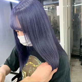 ミディアム カラー ヘアアレンジ ハイトーン/美髪矯正 🍃大江拓実のヘアスタイル