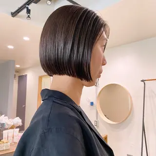 ショート カラー 板谷みさき /艶ボブ/藤沢美容室のヘアスタイル