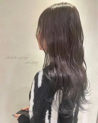 ロング カラー 透明感カラー/韓国 レイヤーmomokaのヘアスタイル