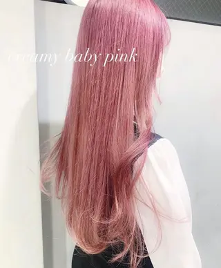 ロング カラー ワンホン/韓国ヘア 🤍amiのヘアスタイル