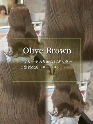 ロング カラー ヘアアレンジ ダメージレスカラー 🩵HIYO🩵のヘアスタイル