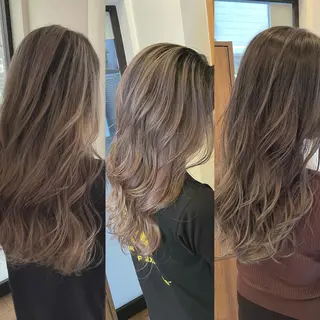 ロング カラー ヘアアレンジ 🎗秋山勇 /三宮指名No.1のヘアスタイル