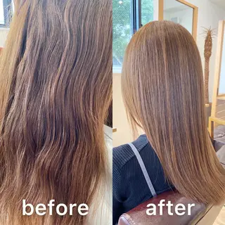 セミロング KIZU 髪質改善 オカルト怪談のヘアスタイル