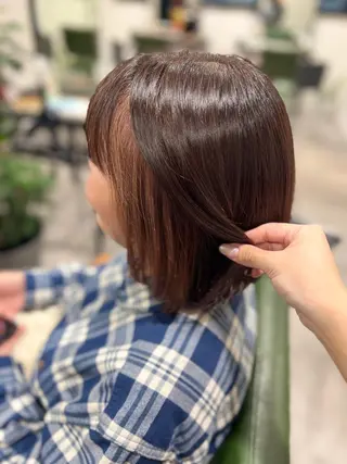 ショート カラー 艶カラー透明感カラー 暖色カラー佐藤舞花のヘアスタイル