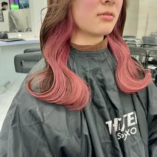 セミロング カラー 韓国スタイル🇰🇷 トレンドレイヤー🪡のヘアスタイル