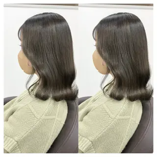 ミディアム カラー 村山 茉衣のヘアスタイル