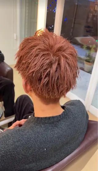 ショート カラー メンズ GRAN LUSSO岡山駅前【グランルッソ】所属・GRAN LUSSO 【MIHARU】のヘアスタイル