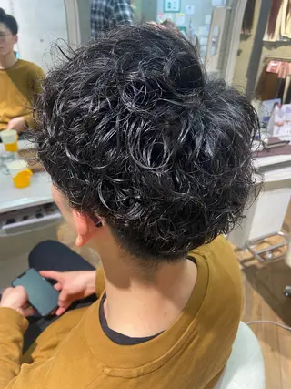 パーマ メンズ 🧸プルエクステ❤︎ ネイルKAO🧸のヘアスタイル