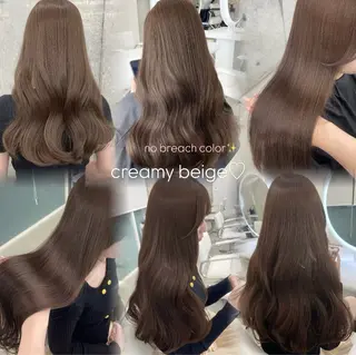 ロング カラー きなみ いく🎀透明感カラーのヘアスタイル