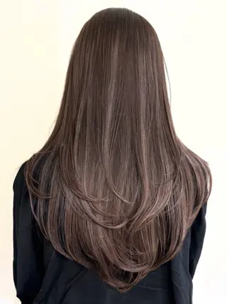 ロング カラー ✨レイヤーカット/透 名感カラー特化✨のヘアスタイル