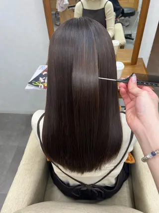 ロング ブリーチカラー HAZUKI🦖のヘアスタイル