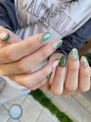 ロング カラー ヘアアレンジ キッズ ネイル マツエク・マツパ アイブロウ 福田 加奈のネイルデザイン