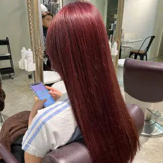 ロング カラー フェザーパーマ🌙 毛流れ yuzukiのヘアスタイル