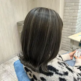 ミディアム カラー 🫧透け感⋆艶髪💎 山口アヤカのヘアスタイル