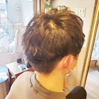 ショート パーマ メンズ spa hair  ark 富井直美のヘアスタイル