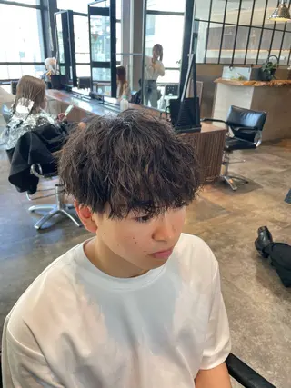 ショート パーマ メンズ メンズ特化美容師 🤍FUKAのヘアスタイル