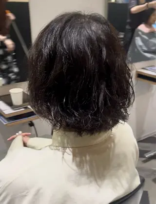 ショート パーマ 🧶根本 風鈴🧶のヘアスタイル
