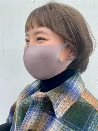 ショート カラー モダーン北鎌倉所属・中溝 アカリのヘアスタイル