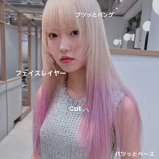 ロング ニイ/栄/ カラーリスト/ロングのヘアスタイル