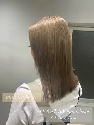 セミロング Zina【梅田】 /田中 沙弥のヘアスタイル