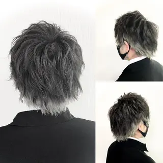 ショート カラー パーマ ヘアアレンジ メンズ キッズ ✨最強美容師✨ 💙にっしー西村💙のヘアスタイル