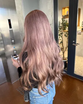 セミロング ︎🤎W color MIYU‎🤎のヘアスタイル