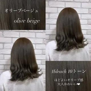 セミロング カラー 韓国ヘア🧸髪質改善 🧸きくちみさきのヘアスタイル