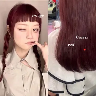 ロング カラー トレンド韓国暖色 ♡momo♡のヘアスタイル